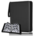 YoKiStar 900-Pocket Trading Card Binder - Black PU Leather Album with 50 Removable Sleeves