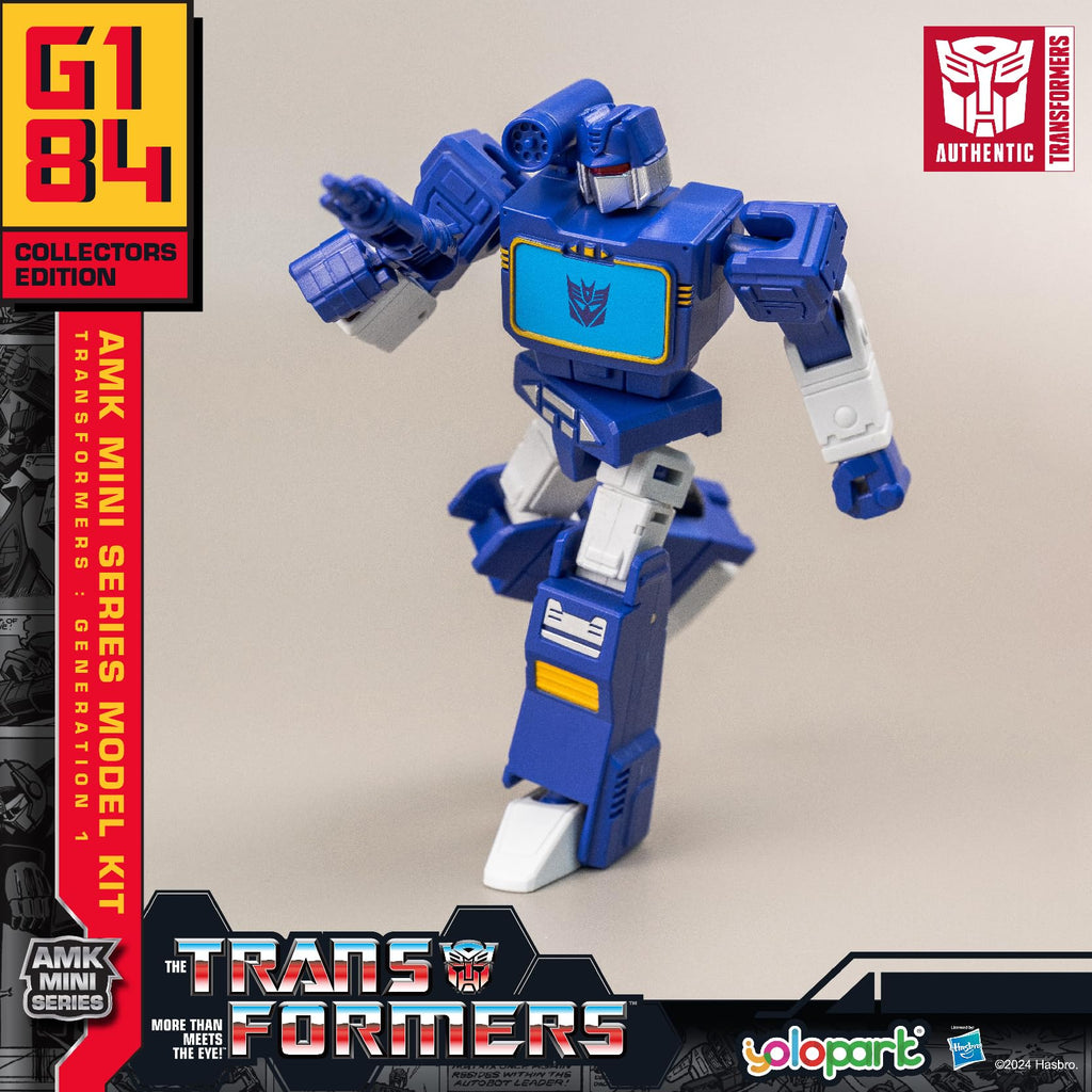YOLOPARK AMK Mini Soundwave Action Figure – 4.33-Inch Highly Articulated Decepticon Model Kit