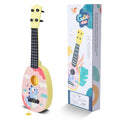 YOLOPLUS+ 17 Inch Toddler Ukulele – Pink 4-String Guitar Toy for Kids | Safe ABS Plastic
