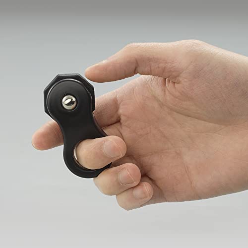 Yolscue Fidget Toy - Quiet Stress Relief Spinner for Adults & Kids, Black