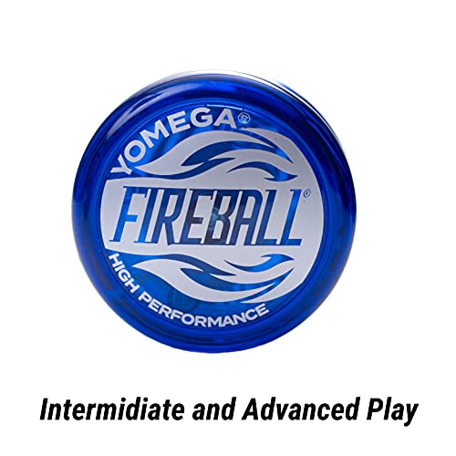 Yomega Fireball YoYo - Responsive Transaxle Yoyo for Intermediate and Advanced Players (Blue)