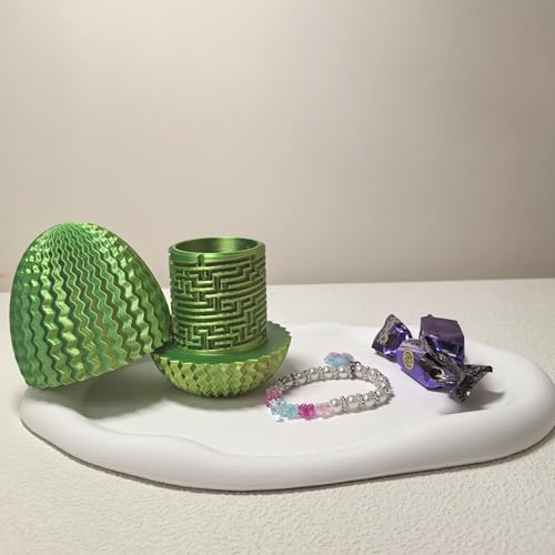 Yonaso Maze Egg Puzzle Box – 3D Labyrinth with Hidden Compartment (4 Logic Challenges)
