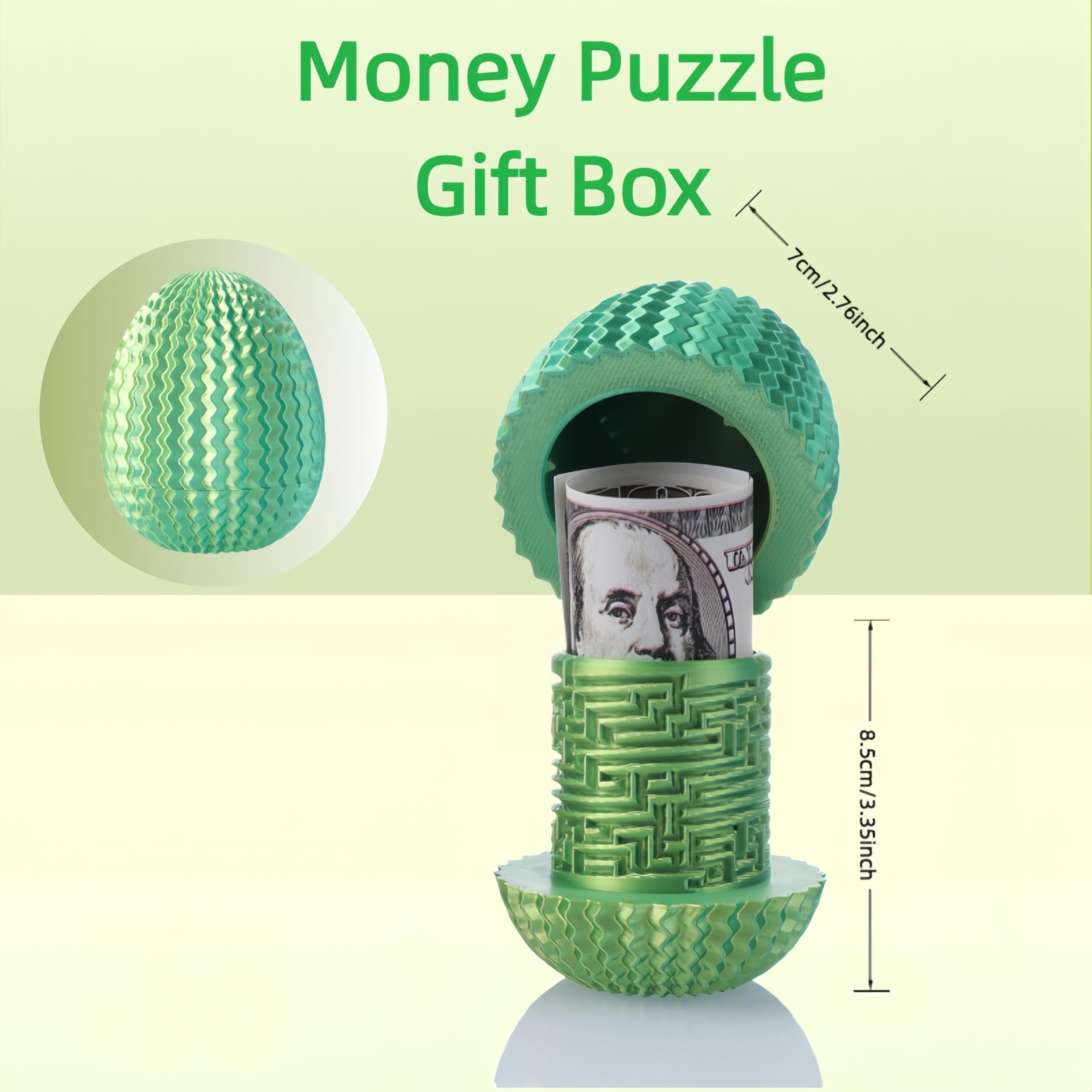 Yonaso Maze Egg Puzzle Box – 3D Labyrinth with Hidden Compartment (4 Logic Challenges)