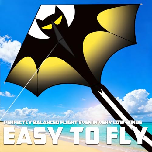 YongnKids Large Kite 120x210cm – Easy to Fly for Kids 4-12 with 100m String and Storage Bag
