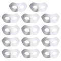 Yookat 14-Piece White Paper Art Masks - DIY Paintable Craft Masks for Mardi Gras and Party Decor