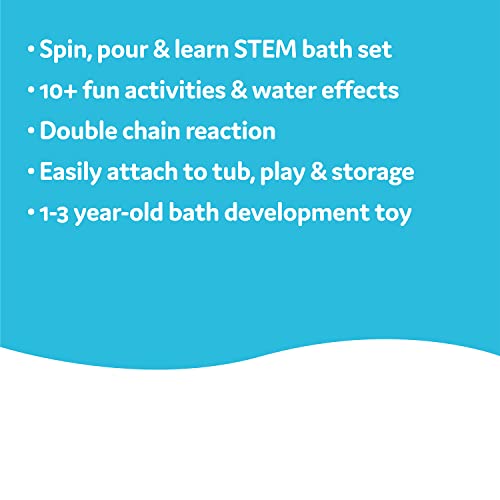 Yookidoo Spin N Sprinkle Water Lab Bath Toy – Chain Reaction Water Effects for Toddlers 1-3