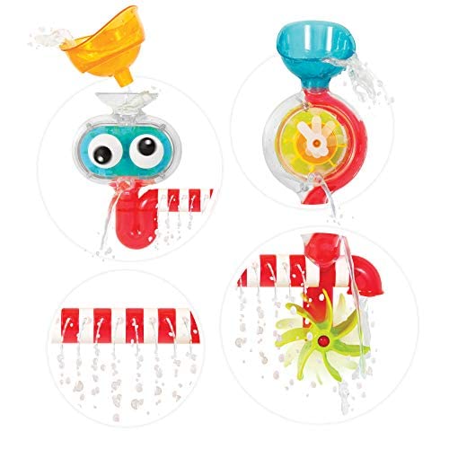 Yookidoo Spin N Sprinkle Water Lab Bath Toy – Chain Reaction Water Effects for Toddlers 1-3