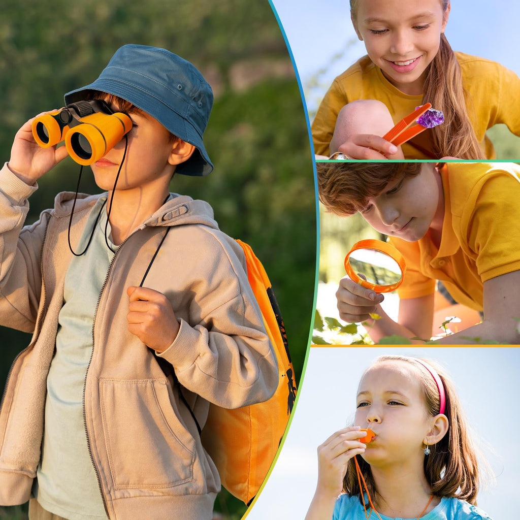 YOPINSAND Kids Explorer Kit – Backpack, Binoculars, Bug Catcher & More for Ages 3-12