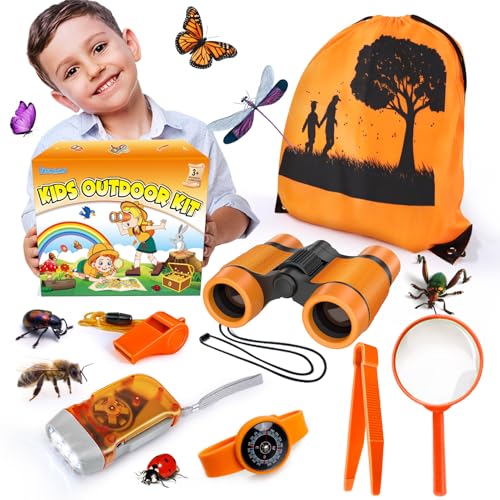 YOPINSAND Kids Explorer Kit – Backpack, Binoculars, Bug Catcher & More for Ages 3-12