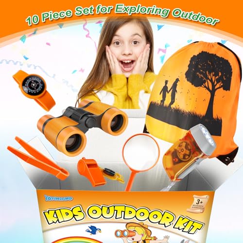 YOPINSAND Kids Explorer Kit – Backpack, Binoculars, Bug Catcher & More for Ages 3-12
