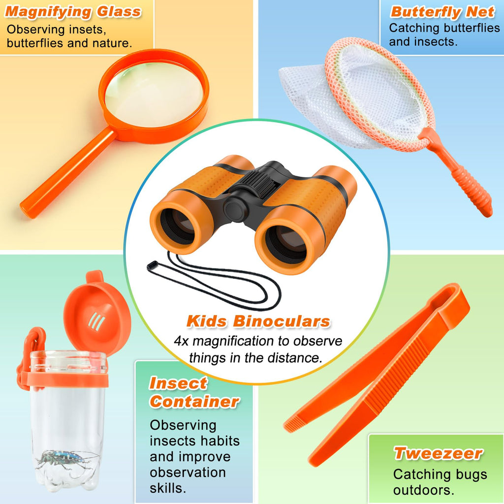 YOPINSAND Kids Explorer Kit & Bug Catcher Kit – Outdoor Adventure Set for Boys Girls Ages 3-12