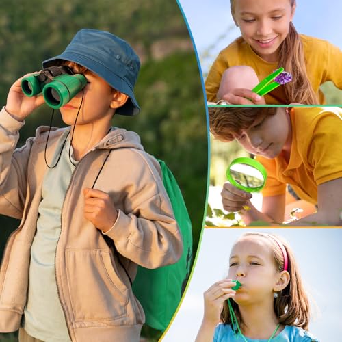 YOPINSAND Kids Explorer Kit & Bug Catcher Set - Outdoor Adventure Gear with Backpack, Binoculars & More for Ages 3-12