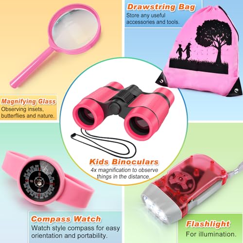 YOPINSAND Kids Explorer Kit & Bug Catcher Set – Outdoor Adventure Gear with Backpack, Binoculars, and More for Ages 3-12