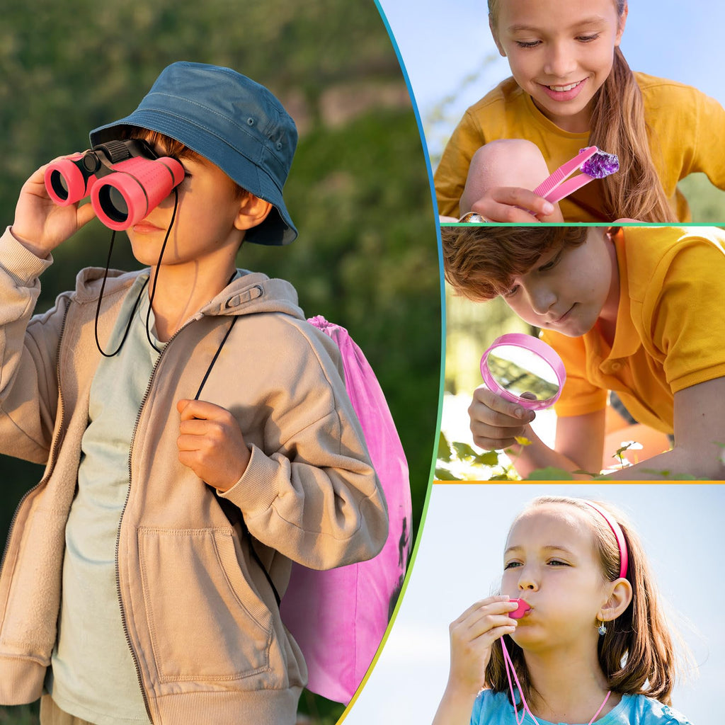 YOPINSAND Kids Explorer Kit & Bug Catcher Set – Outdoor Adventure Gear with Backpack, Binoculars, and More for Ages 3-12