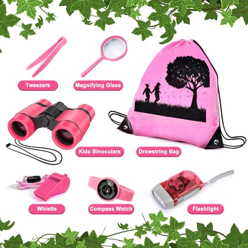 YOPINSAND Kids Explorer Kit & Bug Catcher Set – Outdoor Adventure Gear with Backpack, Binoculars, and More for Ages 3-12
