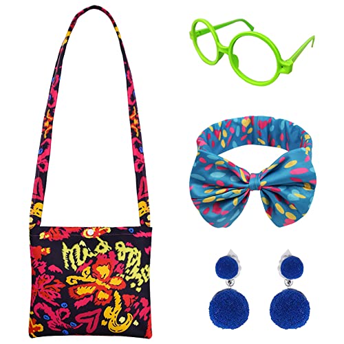 Yosbabe Mirabel Costume Accessories Set for Girls - Bag, Glasses, Headband, Earrings