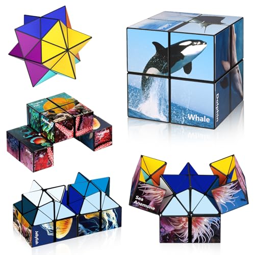 Yoshimoto Star Cube Set 2 in 1 – Magic Fidget Toy for Kids and Adults, Ages 8+