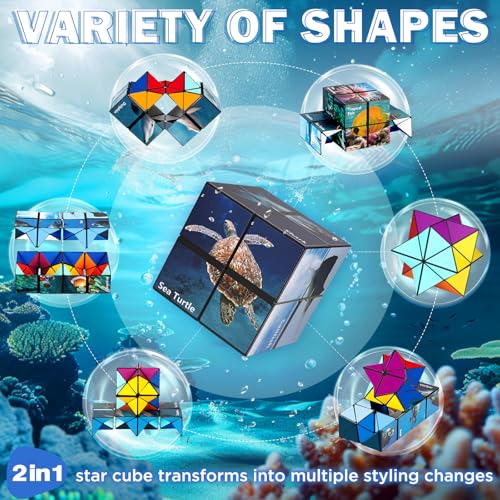 Yoshimoto Star Cube Set 2 in 1 – Magic Fidget Toy for Kids and Adults, Ages 8+
