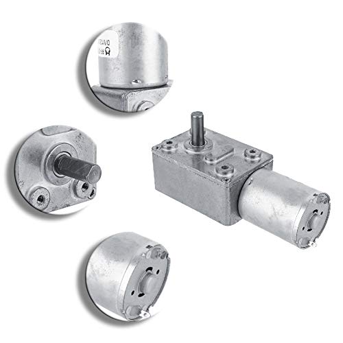 Yosoo DC 12V Turbo Geared Motor – 6 RPM with Self-Lock (Multiple Speed Options)