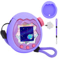 YouKnow Silicone Case for Tamagotchi Paradise - Purple with Screen Protector and Wrist Strap