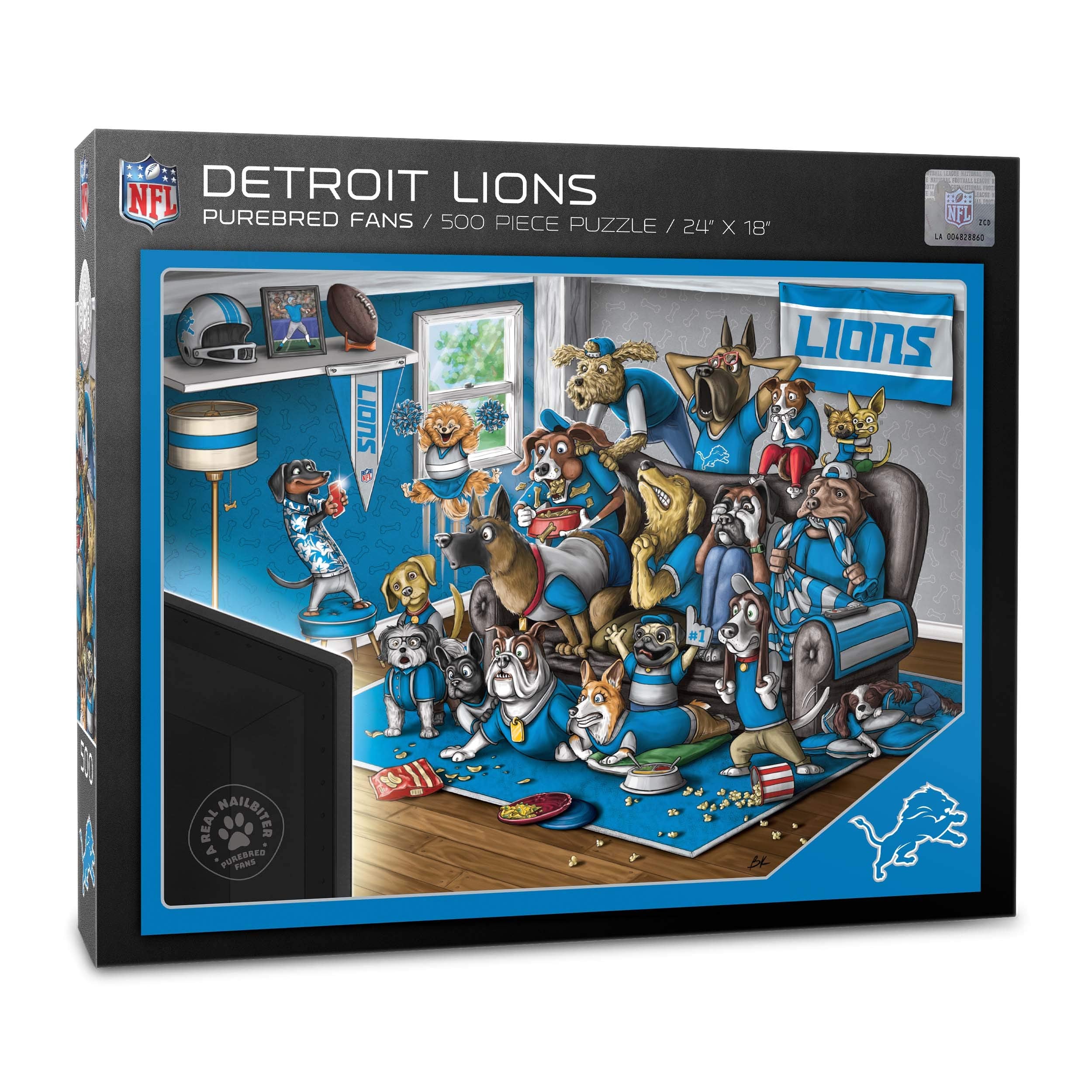 YouTheFan NFL 500-Piece Jigsaw Puzzle – 18x24 Inch Team Logo Puzzle