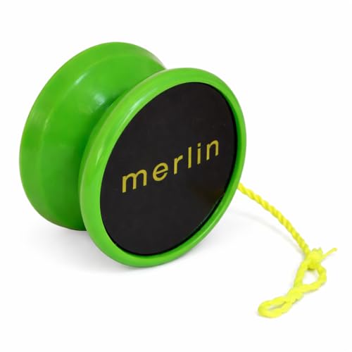 Yoyo King Merlin Green Responsive Yoyo – Narrow C Bearing, Silicone Response, Extra String – Learn Trick Yoyo Skills