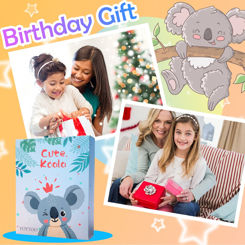 YOYTOO Koala Diary for Girls – Plush Lockable Journal with 160 Pages, Gift for Ages 5-12