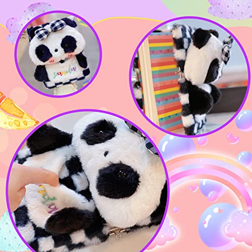 YOYTOO Plush Panda Lockable Diary for Girls – 160 Lined Pages, A5, with Keys – Cute Gift for Ages 5-12