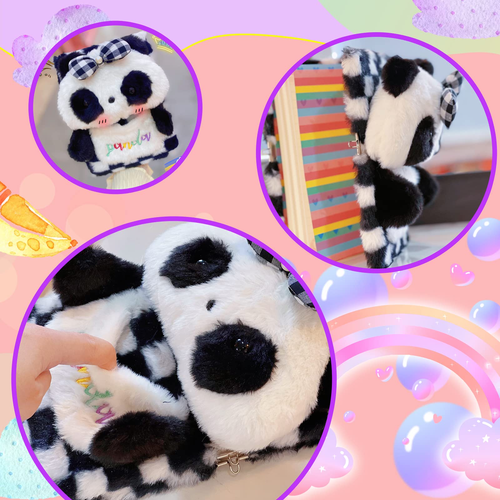 YOYTOO Plush Panda Lockable Diary for Girls – 160 Lined Pages, A5, with Keys – Cute Gift for Ages 5-12