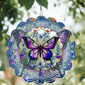 YTAONS 12 Inch Butterfly Wind Spinner – 3D Printed Outdoor Garden Decor with UV-Resistant Plastic