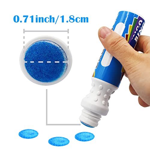 Yuanhe Bingo Daubers Dot Markers - 8 Pack Mixed Colors, Quick-Drying Non-Toxic Ink for Kids