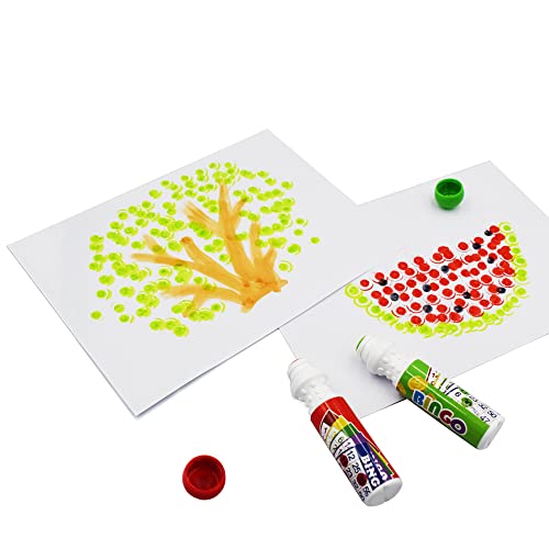 Yuanhe Bingo Daubers Dot Markers - 8 Pack Mixed Colors, Quick-Drying Non-Toxic Ink for Kids