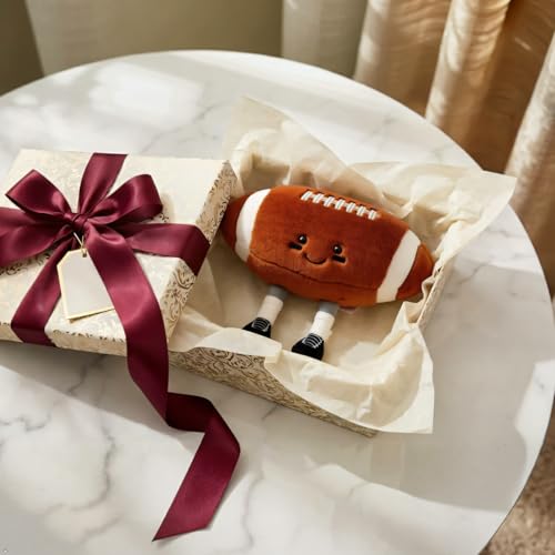YUDONG 12-Inch Plush Football Pillow – Soft Cute Stuffed Animal Toy for Kids and Adults