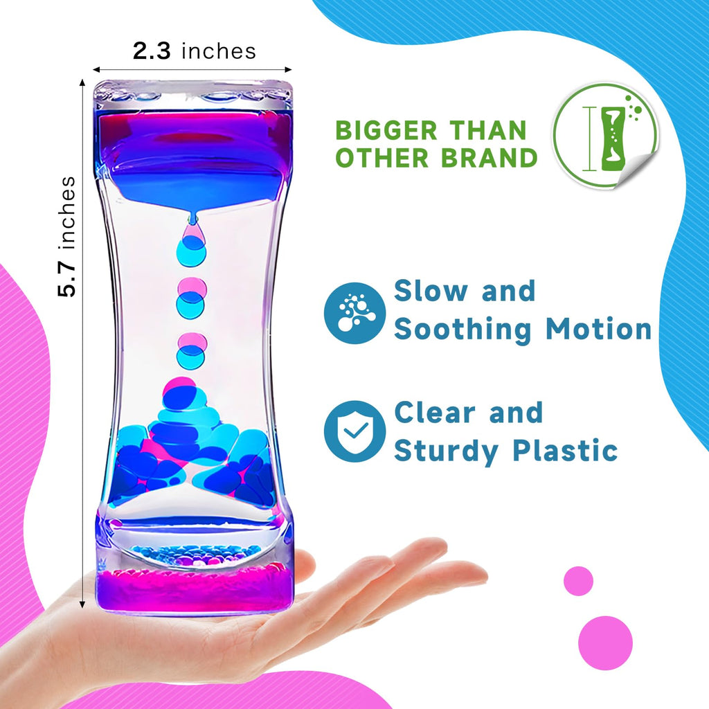 YUE MOTION Liquid Motion Bubbler – 2-Pack Sensory Fidget Toy for Stress Relief and Focus