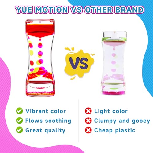 YUE MOTION Liquid Motion Bubbler – 2-Pack Sensory Fidget Toy for Stress Relief and Focus