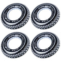 Zaruatu Inflatable Tire Pool Float - 4 Pack Giant 24-Inch Tubes for Adults, Summer Pool Fun