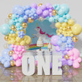 ZBYDNG Pastel Rainbow Balloon Garland Kit – 219 Pieces for Birthday Baby Shower Wedding Party Decor