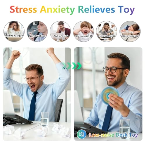 ZCDXDP Metal Silent Fidget Spinner – Durable, 3-8 Min Spin, Stress & Anxiety Relief for Adults and Kids