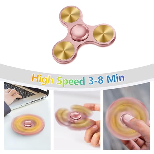 ZCDXDP Metal Silent Fidget Spinner – Durable, 3-8 Min Spin, Stress & Anxiety Relief Toy for Adults & Kids