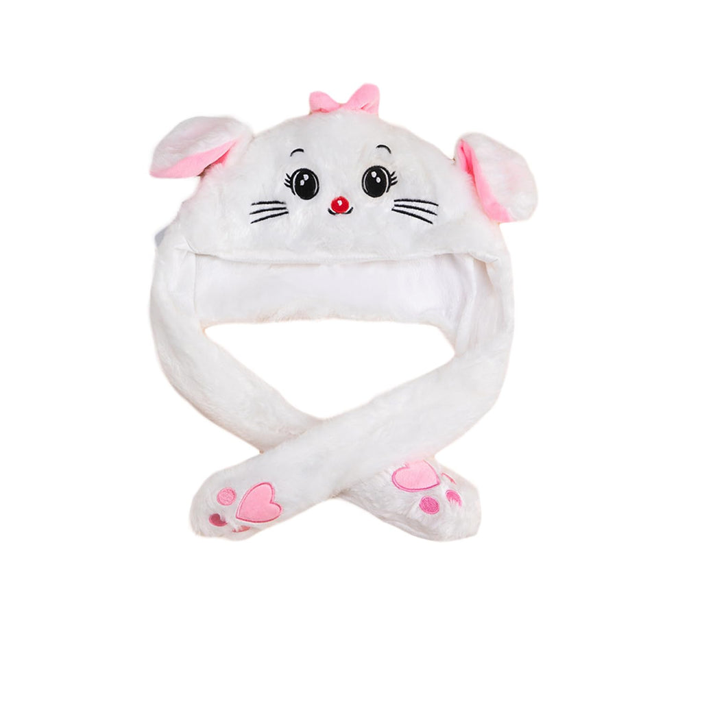 ZCINT Bunny Hat with Moving Ears – Soft Plush Rabbit Hat for Parties, Cosplay, and Daily Wear