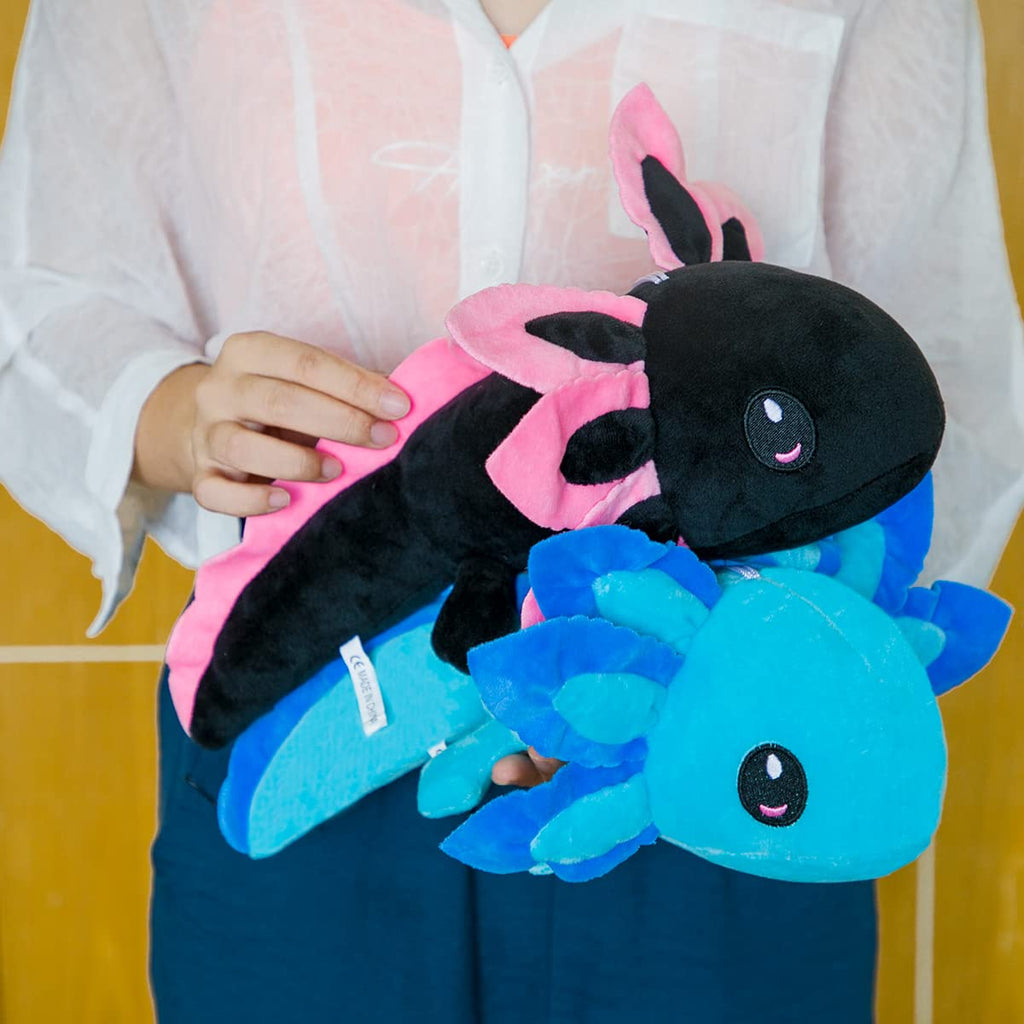 ZEKLZD 14-Inch Axolotl Plush Toy - Soft Cute Stuffed Axolotl Gift for Kids