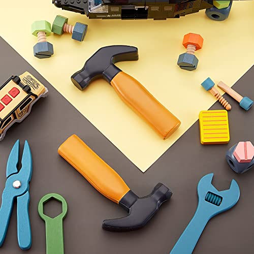 Zhanmai 2-Pack Foam Hammer Stress Relief Toys – Soft PU Foam, Portable Size for Kids and Adults (Black & Brown)