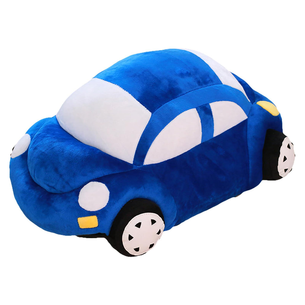zhidiloveyou 11.8" Blue Car Plush Stuffed Toy - Soft PP Cotton Pillow for Kids and Car Lovers