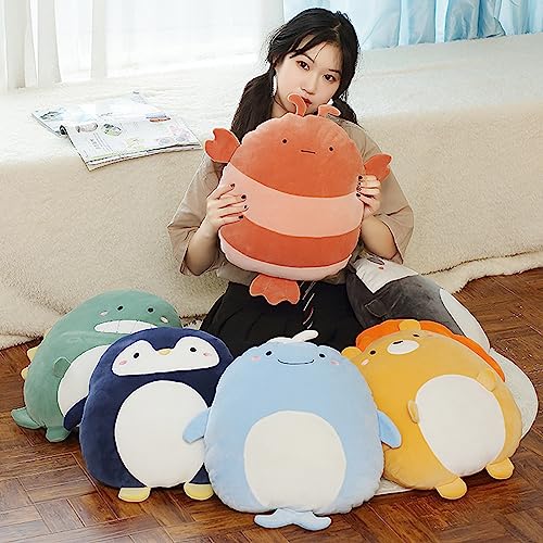 Zielind 8-Inch Penguin Plush Pillow – Soft Short Plush Stuffed Animal Toy for Kids