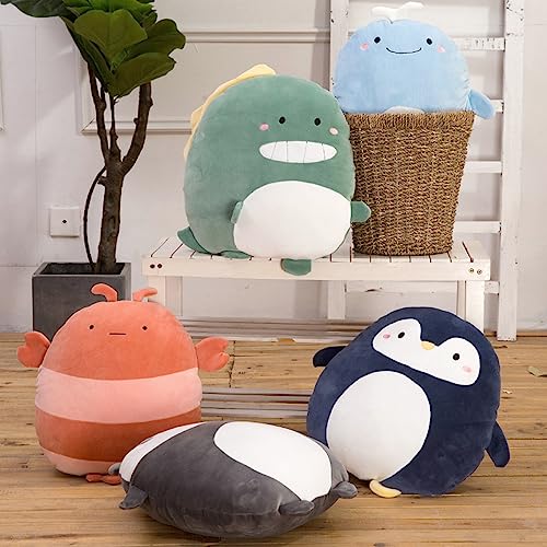 Zielind 8-Inch Penguin Plush Pillow – Soft Short Plush Stuffed Animal Toy for Kids