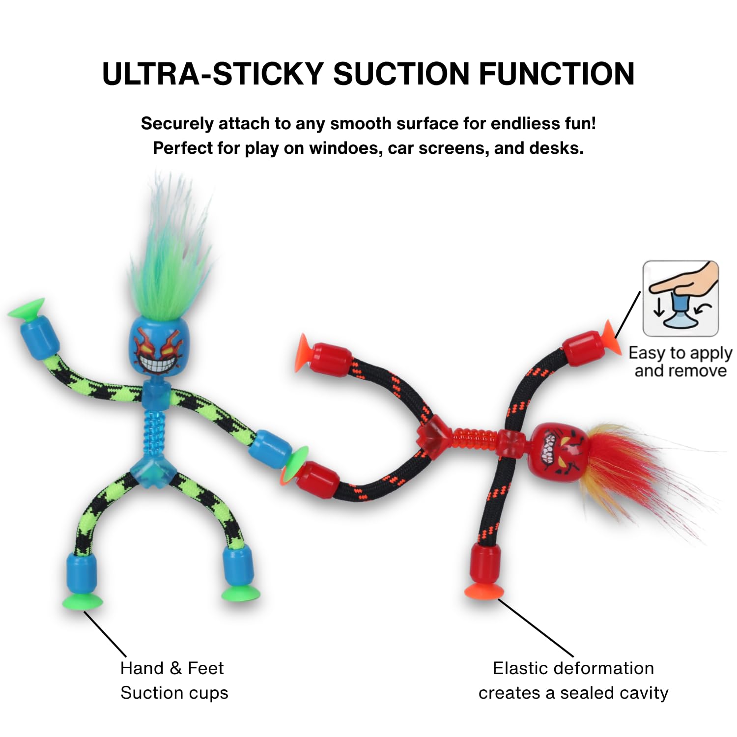Zing RopeBot Suction Toy – Interactive Robot with Suction Hands and Feet for Kids 4-8