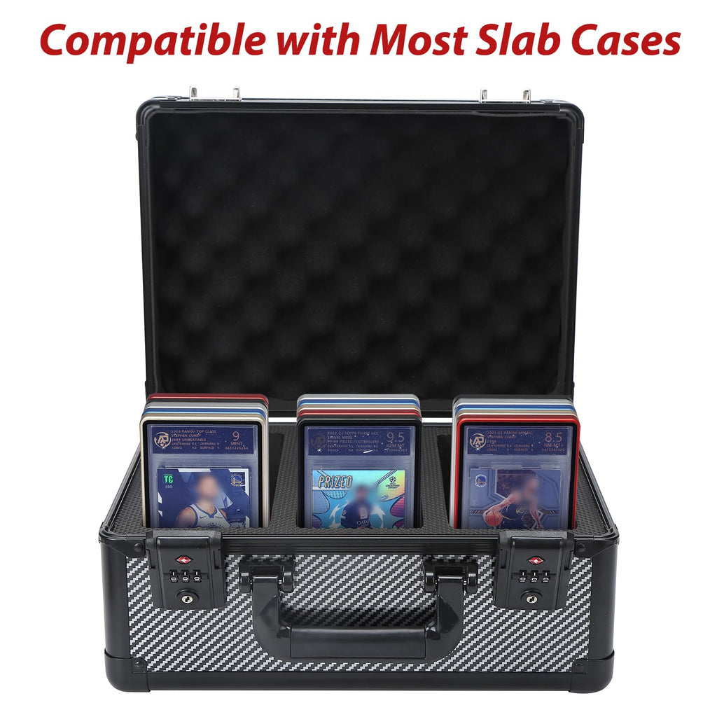ZINHO Graded Card Case - Red Aluminum Alloy Slab Protector with Magnetic Closure for 35PT PSA/CGC/CSG Cards