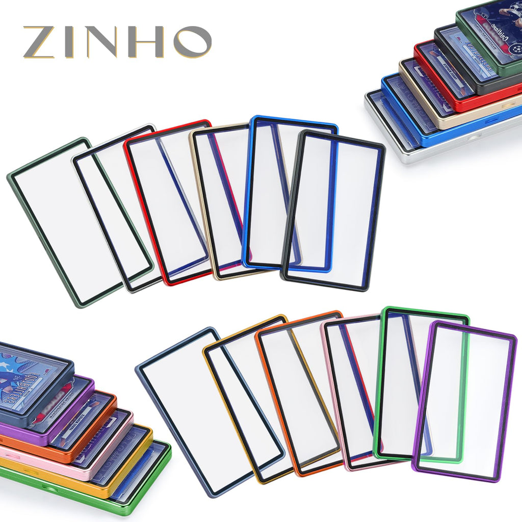 ZINHO Graded Card Case - Red Aluminum Alloy Slab Protector with Magnetic Closure for 35PT PSA/CGC/CSG Cards