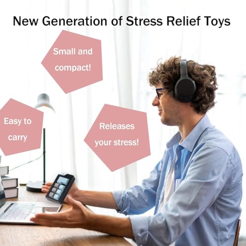 Zioyihan Keyboard Fidget Clicker Toy for Adults – Stress Relief with Blue Switch