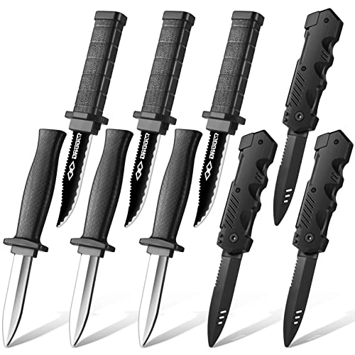 ZJoey 9-Pack Retractable Fake Knives – Safe Plastic Prank Props for Halloween & April Fools